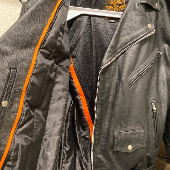 Men’s Leather Riding Jacket - Picture 2 of 4